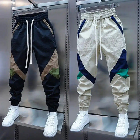Cargo Pants for Men Multipockets Stretch Joggers Khaki Trousers Man Harem Multi Pocket Cotton Harajuku Oversize Korean Style
