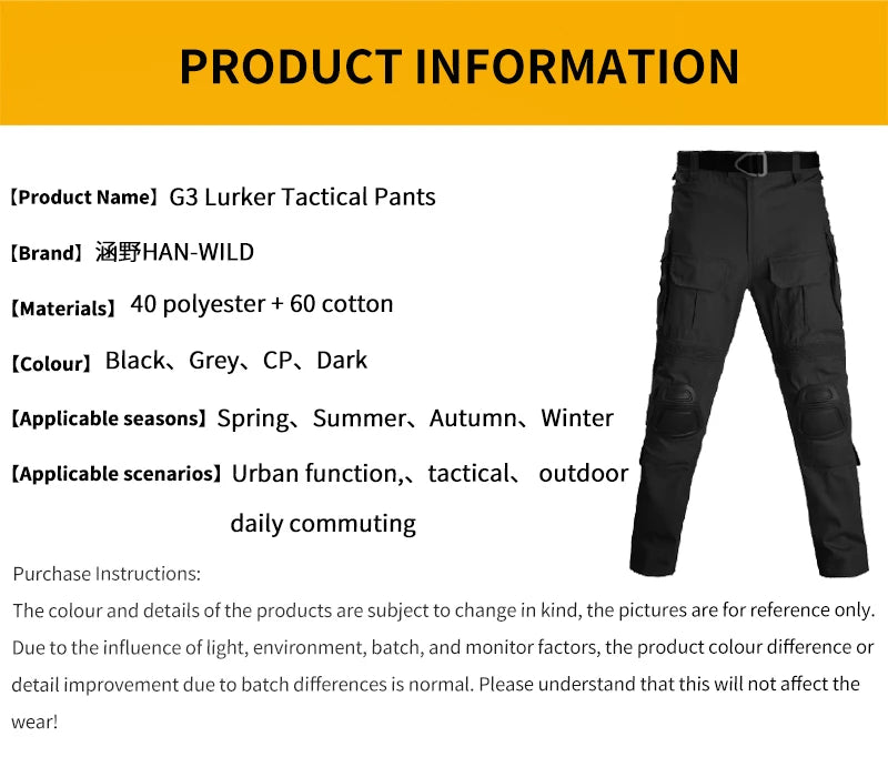 Outdoor Paintball Work Clothing Wear resistant Uniform Combat Shirts Cargo Pants Knee Pads Pants Windproof Suits