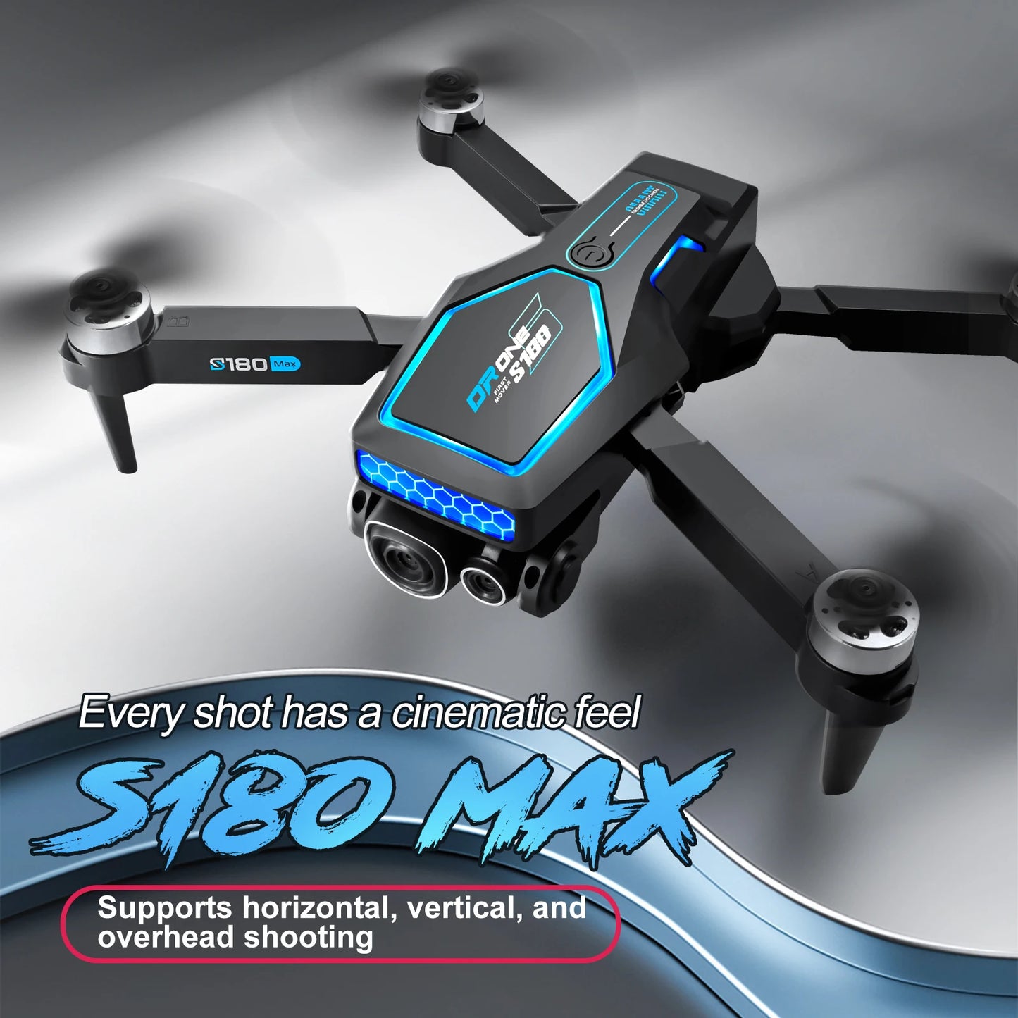 S180 Max Brushless Racing Drone with 4K Camera HD Obstacle Avoidance WIFI FPV Quadcopter  Optical Flow Positioning Helicopter