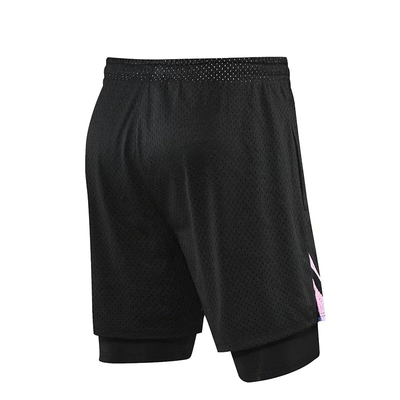 Fake Two Basketball Shorts Loose American Anti-light Men Women Ball Pants Summer Quasi-training Running Sports Five-point Pants