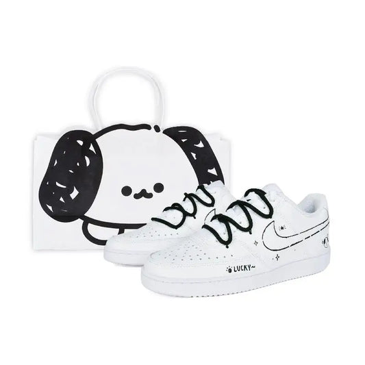 【Customize】Nike Court Vision 1 Skateboarding Shoes Women's Sneakers shoes CD5434-100