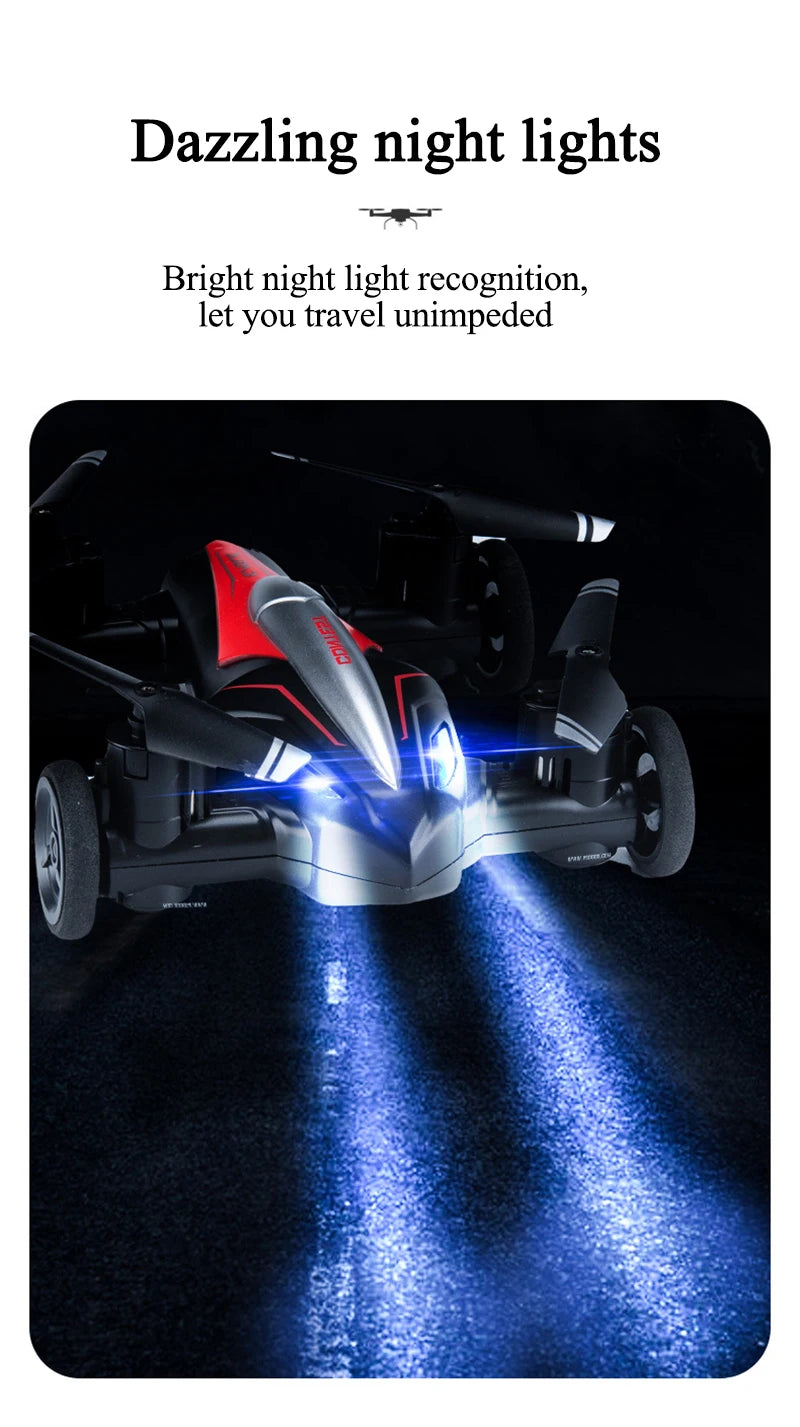 JJRC 2in1 Mini Drone Air-Ground Flying Car 2.4G Dual Mode Racing Professional RC Car Quadcopter Drone Children Off-road Toy Dron