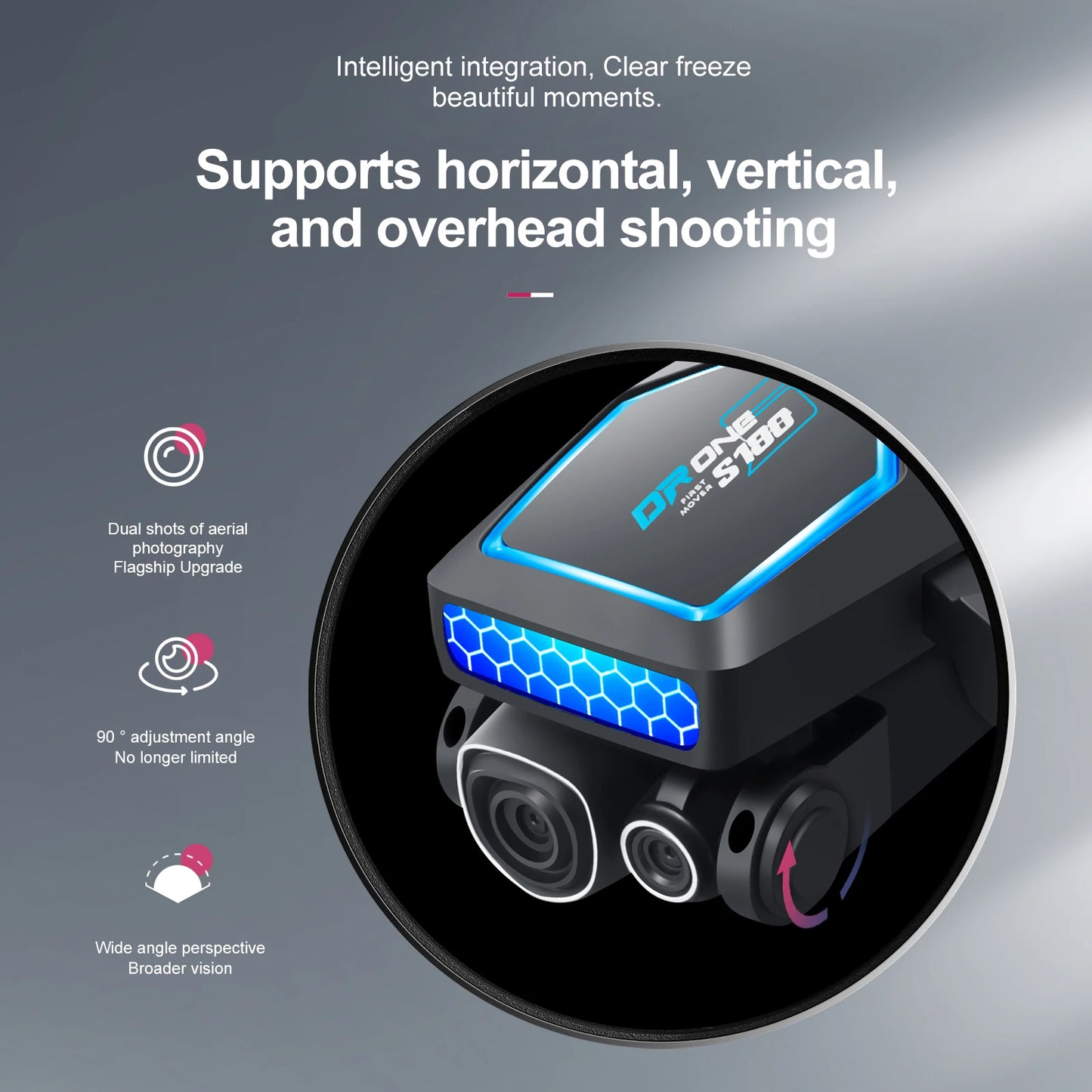 S180 Max Brushless Racing Drone with 4K Camera HD Obstacle Avoidance WIFI FPV Quadcopter  Optical Flow Positioning Helicopter