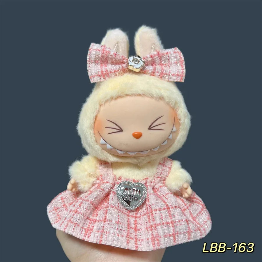 For 17cm Labubu Plush Doll Skirt- Adorable Skirt Set for DIY Clothes Accessories Gift 173 Sold