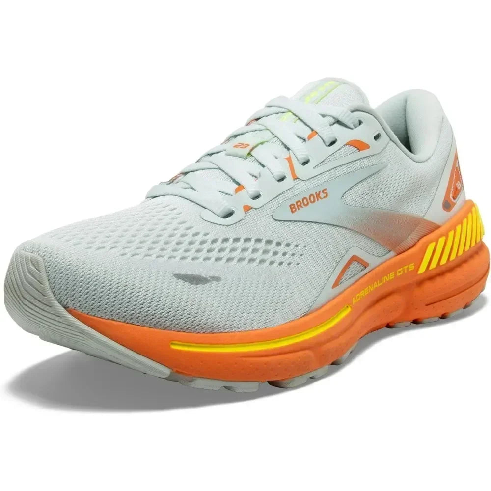 Brooks Men’s Adrenaline GTS 23 Features Breathable Materials For Maximum Comfort On Long Runs
