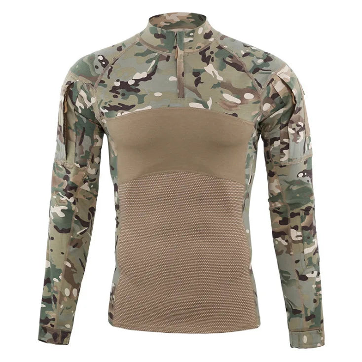 G4 Knitted Long-sleeve Frog Suit: Men's Outdoor Sports Top, Military Enthusiast 4th Generation Tactical Elastic Breathable Train