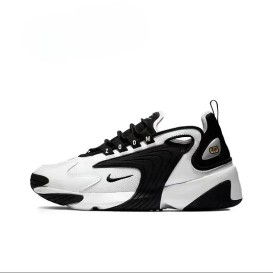 Nike Zoom 2K Men Running Shoes Anti-Slip Wear Resistant Black White Panda Sneakers AO0269-101