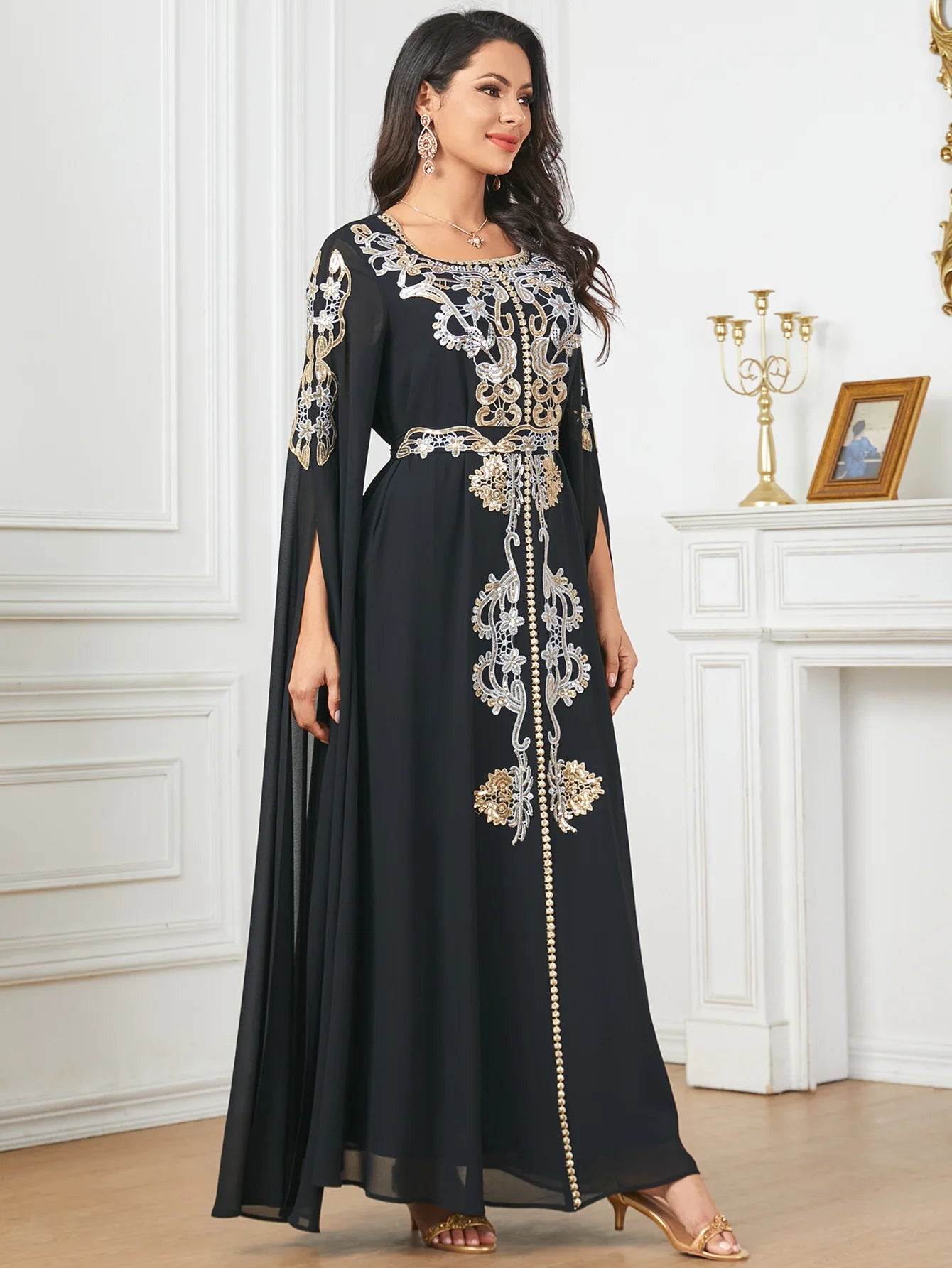 2024 Abayas for Women Muslim Evening Party Maxi Dress Eid Djellaba Turkey Kaftan Islam Jalabiya Longue Vestidos Marocain Caftan