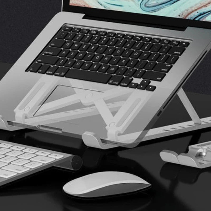 Adjustable Laptop Stand Notebook Stand Table Cooling Pad Foldable Laptop Holder Portable Lapdesk Cooling Bracket Riser New 1 Pc