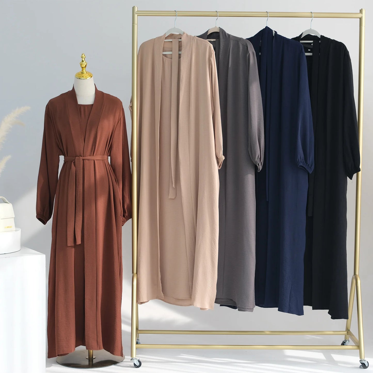 2024 New Muslim Sets for Women Ramadan Prayer Dress Modest Dresses Eid Dubai Abaya Female Islam Clothing Elegant Party Clothes