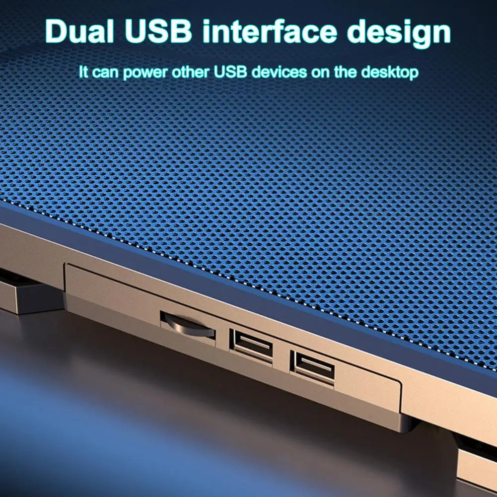 8 Powerful Fans Gaming Laptop Cooler 2 Usb Ports with Rgb Light Hd Display Laptop Cooling Pad Adjustable Notebook Cooler Stand