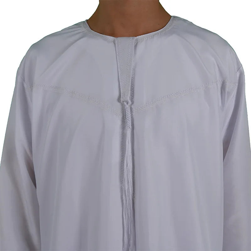Robe Men Round Neck Arabic Thobe