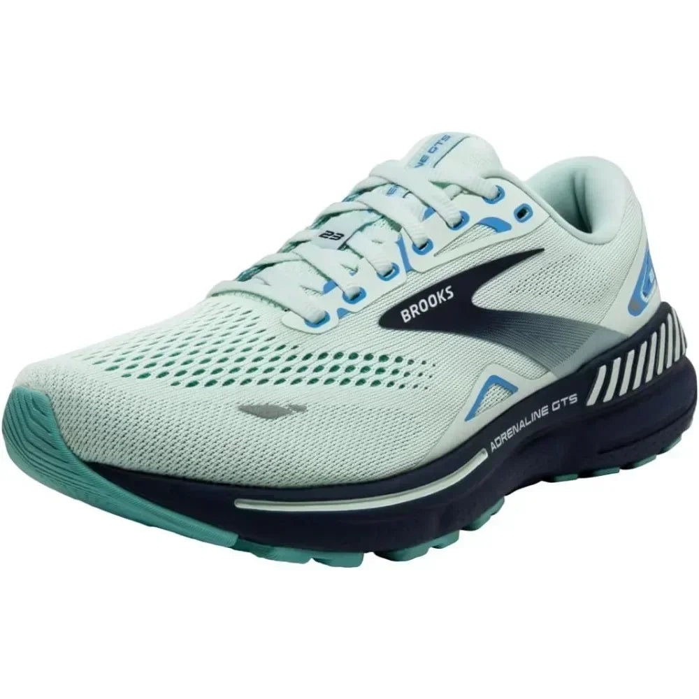Brooks Men’s Adrenaline GTS 23 Features Breathable Materials For Maximum Comfort On Long Runs