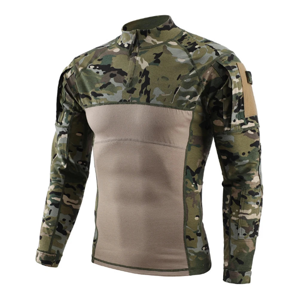 G4 Knitted Long-sleeve Frog Suit: Men's Outdoor Sports Top, Military Enthusiast 4th Generation Tactical Elastic Breathable Train
