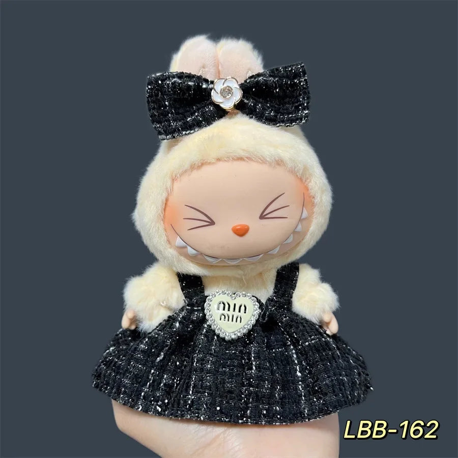 For 17cm Labubu Plush Doll Skirt- Adorable Skirt Set for DIY Clothes Accessories Gift 173 Sold