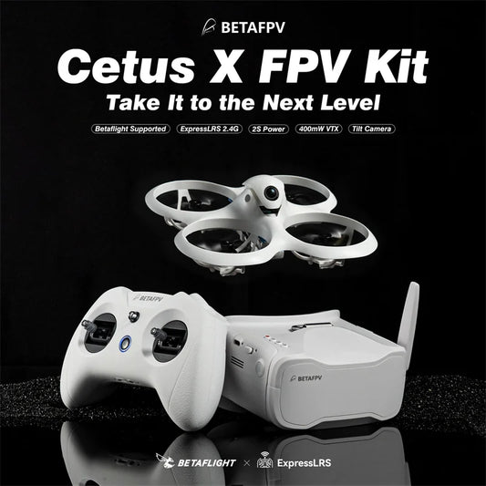 BETAFPV Cetus X FPV Kit Brushless Quadcopter RTF LiteRadio 3 Radio Transmitter VR03 FPV Goggles C04 FPV Camera RC Racing Drone
