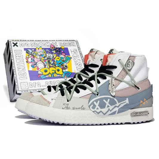 【Customize】Nike Blazer Skateboarding Shoes Unisex Sneakers shoes DD3111-100
