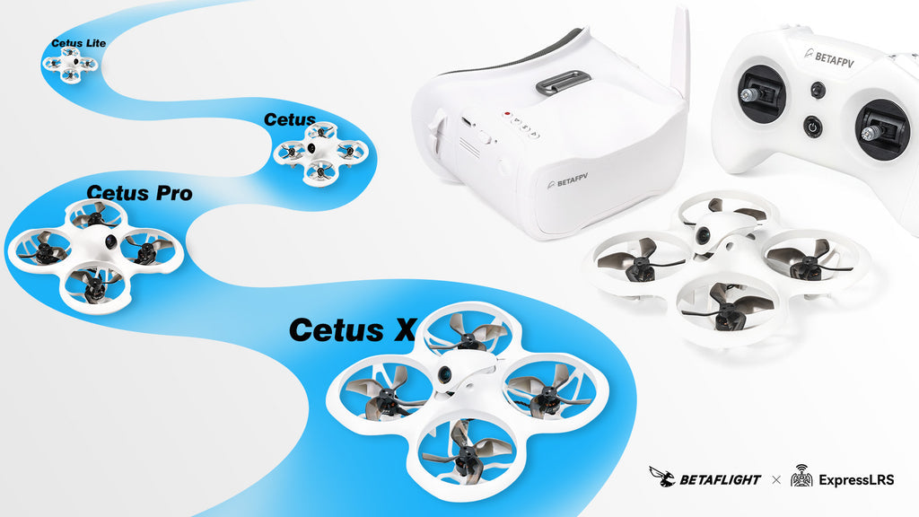 BETAFPV Cetus X FPV Kit Brushless Quadcopter RTF LiteRadio 3 Radio Transmitter VR03 FPV Goggles C04 FPV Camera RC Racing Drone